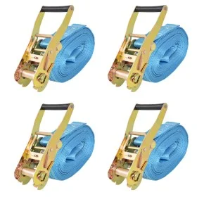 Ratschen-Befestigungsgurte 4 Stück 4T 8mx50mm blau von , Spanngurte - Ref: Foro24-142656, Preis: 64,51 €, Rabatt: %