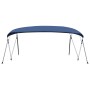 Marineblaue 4-Bogen-Bimini-Markise, 243 x (230–244) x 137 cm von vidaXL, Aufbewahrungsabdeckungen für Boote - Ref: Foro24-931...