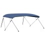 Marineblaue 4-Bogen-Bimini-Markise, 243 x (230–244) x 137 cm von vidaXL, Aufbewahrungsabdeckungen für Boote - Ref: Foro24-931...