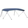 Navy blue 4-arch Bimini awning 243x(230-244)x137 cm by vidaXL, Boat storage covers - Ref: Foro24-93141, Price: 189,51 €, Disc...