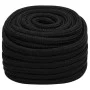 Black polyester work rope 20 mm 50 m by , Ropes and metal cords - Ref: Foro24-152841, Price: 91,06 €, Discount: %