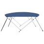 Marineblaue 4-Bogen-Bimini-Markise, 243 x (230–244) x 137 cm von vidaXL, Aufbewahrungsabdeckungen für Boote - Ref: Foro24-931...