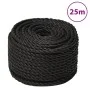 Cuerda de trabajo polipropileno negro 10 mm 25 m de , Sogas y cuerdas metálicas - Ref: Foro24-153011, Precio: 14,23 €, Descue...