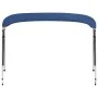 Toldo Bimini de 4 arcos azul marino 243x(230-244)x137 cm de vidaXL, Cubiertas para almacenamiento de barcas - Ref: Foro24-931...