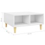Couchtisch aus Sperrholz weiß 60x60x30 cm von , Couchtisch - Ref: Foro24-805977, Preis: 51,56 €, Rabatt: %