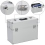 Silver aluminum toolbox 47x36x20 cm by , Toolboxes - Ref: Foro24-91845, Price: 59,12 €, Discount: %