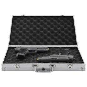 Maletín para armas de aluminio y ABS plateado de , Estuches para armas de fuego - Ref: Foro24-91864, Precio: 31,10 €, Descuen...