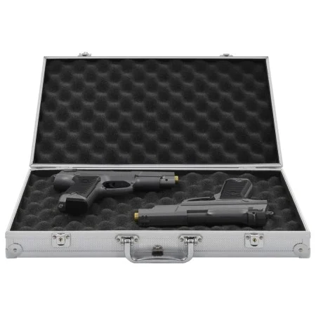 Silver aluminum and ABS gun case by , Firearm cases - Ref: Foro24-91864, Price: 31,10 €, Discount: %