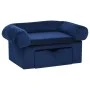 Hundesofa mit blauer Plüschschublade 75x50x38 cm von , Betten für Hunde - Ref: Foro24-171080, Preis: 109,77 €, Rabatt: %