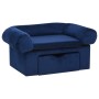 Hundesofa mit blauer Plüschschublade 75x50x38 cm von , Betten für Hunde - Ref: Foro24-171080, Preis: 111,80 €, Rabatt: %