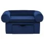Hundesofa mit blauer Plüschschublade 75x50x38 cm von , Betten für Hunde - Ref: Foro24-171080, Preis: 109,77 €, Rabatt: %