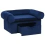 Hundesofa mit blauer Plüschschublade 75x50x38 cm von , Betten für Hunde - Ref: Foro24-171080, Preis: 109,77 €, Rabatt: %