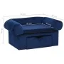 Hundesofa mit blauer Plüschschublade 75x50x38 cm von , Betten für Hunde - Ref: Foro24-171080, Preis: 109,77 €, Rabatt: %