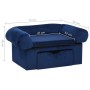 Hundesofa mit blauer Plüschschublade 75x50x38 cm von , Betten für Hunde - Ref: Foro24-171080, Preis: 111,80 €, Rabatt: %