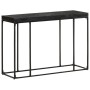 Solid acacia wood and black mango console table 110x35x76 cm by , Side tables - Ref: Foro24-321612, Price: 128,94 €, Discount: %
