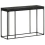 Solid acacia wood and black mango console table 110x35x76 cm by , Side tables - Ref: Foro24-321612, Price: 129,80 €, Discount: %