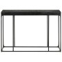 Solid acacia wood and black mango console table 110x35x76 cm by , Side tables - Ref: Foro24-321612, Price: 128,94 €, Discount: %