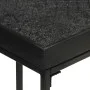 Solid acacia wood and black mango console table 110x35x76 cm by , Side tables - Ref: Foro24-321612, Price: 129,80 €, Discount: %