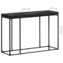 Solid acacia wood and black mango console table 110x35x76 cm by , Side tables - Ref: Foro24-321612, Price: 128,94 €, Discount: %