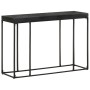 Solid acacia wood and black mango console table 110x35x76 cm by , Side tables - Ref: Foro24-321612, Price: 128,94 €, Discount: %