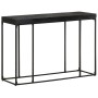 Solid acacia wood and black mango console table 110x35x76 cm by , Side tables - Ref: Foro24-321612, Price: 128,94 €, Discount: %