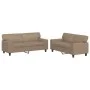 Juego de sofás 2 piezas cuero sintético capuchino de , Sofás - Ref: Foro24-3201918, Precio: 479,24 €, Descuento: %