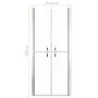 ESG transparent shower door 76x190 cm by vidaXL, shower doors - Ref: Foro24-148779, Price: 194,34 €, Discount: %