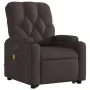 Electric massage chair reclining elevable dark brown fabric by , Armchairs - Ref: Foro24-3204751, Price: 351,26 €, Discount: %