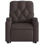 Electric massage chair reclining elevable dark brown fabric by , Armchairs - Ref: Foro24-3204751, Price: 351,26 €, Discount: %