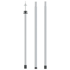 Teleskop-Markisenstange aus verzinktem Stahl 102-260 cm von vidaXL, Zeltstangen und Heringe - Ref: Foro24-315218, Preis: 24,3...