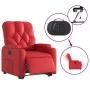 Sillón elevable eléctrico cuero artificial rojo by , Armchairs - Ref: Foro24-3204791, Price: 335,12 €, Discount: %