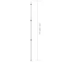 Telescopic awning pole galvanized steel 102-260 cm by vidaXL, Tent poles and stakes - Ref: Foro24-315218, Price: 25,34 €, Dis...