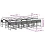 Garden dining set with cushions 13 pcs synthetic rattan beige by , Garden sets - Ref: Foro24-3211306, Price: 918,63 €, Discou...