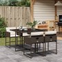 5-piece garden dining set and cushions synthetic rattan brown by , Garden sets - Ref: Foro24-3211257, Price: 230,73 €, Discou...