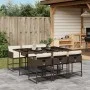 7 pcs garden dining set with cushions synthetic rattan brown by , Garden sets - Ref: Foro24-3211269, Price: 427,00 €, Discoun...