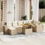 Set Gartensofas mit beigen Kissen 8 Stück PE Rattan von , Gartensets - Ref: Foro24-3275935, Preis: 592,86 €, Rabatt: %