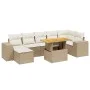 Set of garden sofas with beige cushions 8 pcs PE rattan by , Garden sets - Ref: Foro24-3275935, Price: 592,86 €, Discount: %