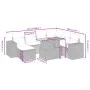 Set of garden sofas with beige cushions 8 pcs PE rattan by , Garden sets - Ref: Foro24-3275942, Price: 592,89 €, Discount: %