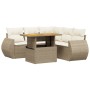 Set Gartensofas mit Kissen 6 Stück synthetisches Rattan beige von , Gartensets - Ref: Foro24-3272192, Preis: 470,42 €, Rabatt: %