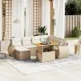 Juego de sofás de jardín con cojines beige 8 pzas ratán PE de , Conjuntos de jardín - Ref: Foro24-3272311, Precio: 607,80 €, ...