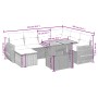 Set Gartensofas mit beigen Kissen 8 Stück PE Rattan von , Gartensets - Ref: Foro24-3272311, Preis: 565,07 €, Rabatt: %