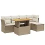 Juego de sofás jardín con cojines 6 pzas ratán sintético beige von , Gartensets - Ref: Foro24-3275466, Preis: 428,68 €, Rabat...