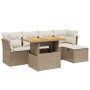 Juego de sofás jardín con cojines 6 pzas ratán sintético beige von , Gartensets - Ref: Foro24-3275466, Preis: 412,78 €, Rabat...