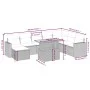 Set de sofás de jardín 9 pzas con cojines ratán sintético beige von , Gartensets - Ref: Foro24-3275627, Preis: 647,76 €, Raba...