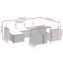 Juego de sofás de jardín con cojines beige 8 pzas ratán PE by , Garden sets - Ref: Foro24-3275606, Price: 579,42 €, Discount: %