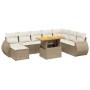 Set of 9 garden sofas with beige synthetic rattan cushions by , Garden sets - Ref: Foro24-3275851, Price: 647,88 €, Discount: %