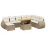 Set of 9 garden sofas with beige synthetic rattan cushions by , Garden sets - Ref: Foro24-3275851, Price: 698,45 €, Discount: %