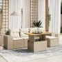 Set of garden sofas with cushions 6 pcs synthetic rattan beige by , Garden sets - Ref: Foro24-3275921, Price: 454,61 €, Disco...