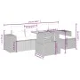 Set of garden sofas with cushions 6 pcs synthetic rattan beige by , Garden sets - Ref: Foro24-3275921, Price: 454,61 €, Disco...
