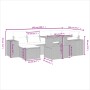 Set aus 7-teiligen Gartensofas und Kissen, synthetisches Rattan, beige von , Gartensets - Ref: Foro24-3275928, Preis: 521,12 ...